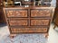 Mid Century Solid Decorative Heavily Carved Teak Chest of Drawers Carousel 15