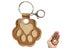 2 X Paw Shaped Key Chain Pet Fur Storage Key Chain Pet Memorial Key Ring Camel Carousel 3