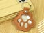 2 X Paw Shaped Key Chain Pet Fur Storage Key Chain Pet Memorial Key Ring Camel Carousel 4