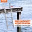Dock Ladder Flip Up 5 Steps 350Lbs Load Capacity Aluminum Pontoon Boat Ladder... Carousel 4