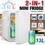 13L Mini Fridge Portable Car Refrigerator AC/DC Powered Cooler and Warmer White Carousel 1