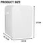 13L Mini Fridge Portable Car Refrigerator AC/DC Powered Cooler and Warmer White Carousel 3