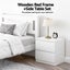 King Single Bed Frame And Bedside Table Carousel 4