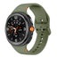 Samsung Galaxy Watch 8 Silicone Sport Band with Flat Stitch Design [Olive Green] Carousel 1