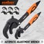 2-Pieces Adjustable Wrench Quick Multi-Function Spanner Power Grip Pipe Wrench Carousel 4