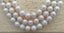 8.5-10mm White Cultured Pearl 53cms Triple Strand Necklace Carousel 6