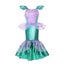 4-7-8-9-10y Ariel Mermaid costume & Wig Carousel 3