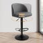 Levede 4x Bar Stools Gas Lift PU Leather Footrest Swivel Adjustable Kitchen Carousel 5