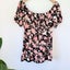 Dotti Black Floral Off-Shoulder Mini Dress - Puff Sleeves, Size 10 Carousel 6