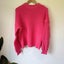 SHEIN Chunky Viscose Knit Sweater - Bright Pink - Size L Carousel 1