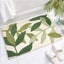 Hod Health & Home Green Leaves Non-Slip Microfibre Soft Bath Mat Carousel 2