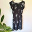 Katies Black Floral & Polka Dot Viscose Dress - Size 8 Carousel 5