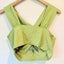 SHEIN Light Green Criss-Cross Halter Crop Top - Trendy, Size L Carousel 3