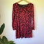 Merric Red & Black Leopard Print Dress - Size 12 Carousel 1