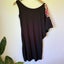 Cache Mini Black Dress With Sequins Sleeve Size XS Carousel 2