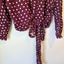 Zara Woman Polka Dot Wrap Tie Size M Carousel 5