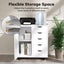 File Cabinet Filing 5 Drawer Document Organiser Mobile Desk Carousel 3