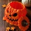 NNETM Halloween Pumpkin Candy Bowl Resin Decor Carousel 4