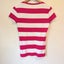Tommy Hilfiger Red & White Striped V-Neck T-Shirt - Size S Carousel 6