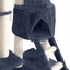 I.Pet Cat Tree Trees Scratching Post Scratcher Tower Condo House Grey 244Cm Carousel 6