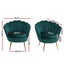Artiss Armchair Lounge Chair Accent Armchairs Retro Single Sofa Velvet Shell Bac Carousel 2