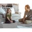 Giselle Bedding Folding Foam Mattress Sofa Lounge Chair Velvet Light Grey Carousel 6
