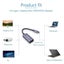 8ware 10cm USB-C to HDMI M-F Adapter Converter Cable for Laptop iPad MacBook Pro Carousel 3