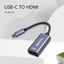 8ware 10cm USB-C to HDMI M-F Adapter Converter Cable for Laptop iPad MacBook Pro Carousel 4