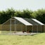 I.Pet Chicken Coop Cage 3X8x2m Galvanised Steel Carousel 6