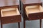A VERY RARE PAIR OF SOLID WENGE BEDSIDE DRAWERS c1950S Carousel 17