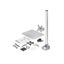StarTech.com ARMPIVSTND 12"-34" Adjustable Single Monitor Stand Carousel 8