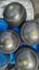 Fantastic set of four Henselite lawn bowls in styly padded carry bag. Cheap. Carousel 3