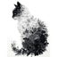40x50cm Black and White Floral Cat Diamond Art Kit Carousel 1