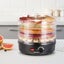Devanti 5 Trays Food Dehydrator Fruit Dehydrators Pet Beef Jerky Dryer Black Carousel 6