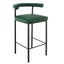 Sarantino Cedric Bar Stool W/ High Density Foam Upholstered In Pu Leather Sturdy Carousel 1
