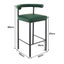 Sarantino Cedric Bar Stool W/ High Density Foam Upholstered In Pu Leather Sturdy Carousel 2