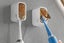 2Pcs Toothbrush Holders Wall Mounted Tooth Brush Holder with Cover -Grey Carousel 5