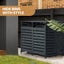 Plantcraft Double Wood Wheelie Bins Storage Shed 2 Door Garbage Rubbish Enclosur Carousel 3