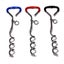 Yes4pets 2 X Pet Dog Puppy Chrome Plated Corkscrew Spiral Tie Out Stake Carousel 1