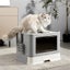 Randy & Travis Machinery Jumbo Hooded Cat Litter Box Tray Pet Kitty Toilet For L Carousel 3