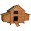 I.Pet Chicken Coop Large Rabbit Hutch House Run Cage Outdoor Carousel 1