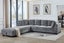 LIBERTY Premium Sectional Sofa (Grey) - Chaise Facing Left with Storage Ottoman Carousel 4