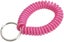 2" Spiral Wrist Coil with Steel Key Ring, Flexible Wrist Band Key Chain Brace Carousel 2
