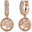 Rose Gold 'Tree of Life' Crystal Earrings "Aspen" Carousel 1