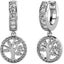 18K White Gold 'Tree of Life' Crystal Earrings "Aspen" Carousel 1