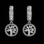 18K White Gold 'Tree of Life' Crystal Earrings "Aspen" Carousel 5