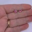18K White Gold Crystal Stud Earrings "Alexandra" (Pink) Carousel 3