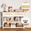 Console Table Rattan Drawers Narrow Entryway Bar Side Sofa White Carousel 5