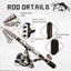 1.8M Fishing Carbon Lure Rod Wheel Set Sea Fishing Rod Telescopic Fishing Rod Carousel 4