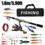 1.8M Fishing Carbon Lure Rod Wheel Set Sea Fishing Rod Telescopic Fishing Rod Carousel 1